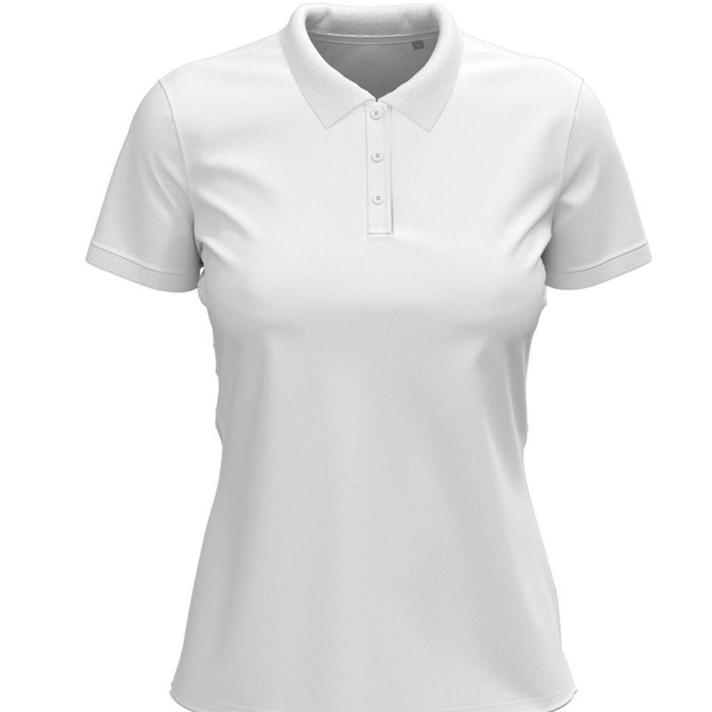 Stedman Womens/Ladies Stretch Polo Shirt / White